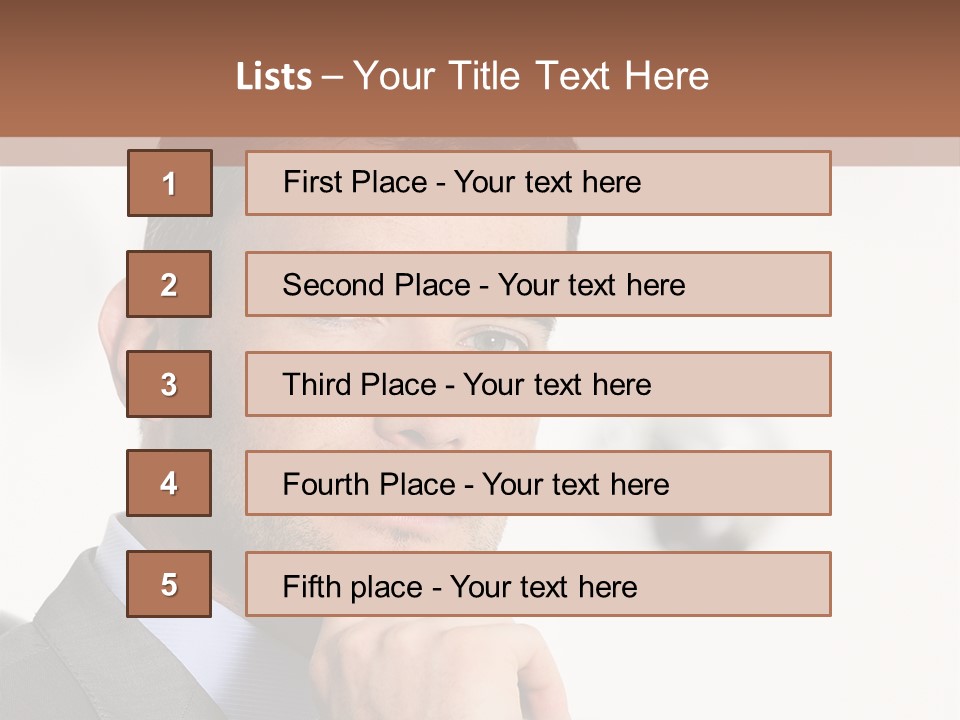 Guy Corporate Standing PowerPoint Template