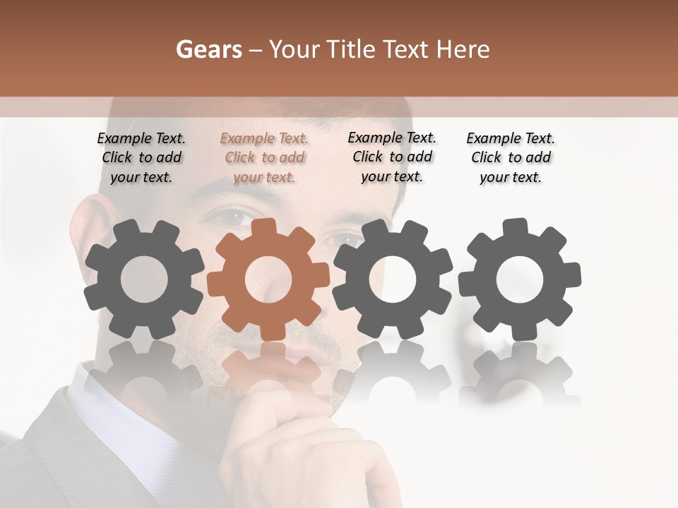 Guy Corporate Standing PowerPoint Template