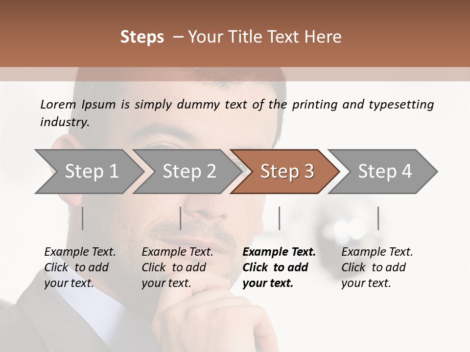 Guy Corporate Standing PowerPoint Template
