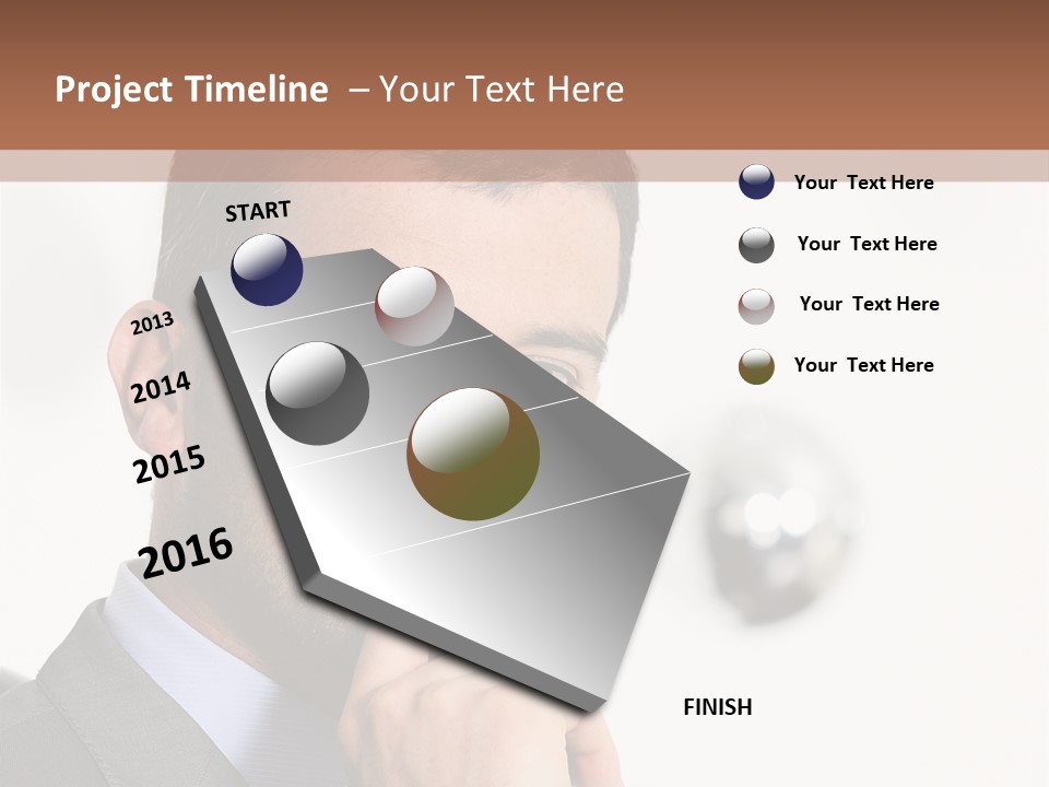 Guy Corporate Standing PowerPoint Template