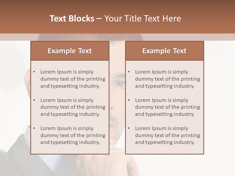Guy Corporate Standing PowerPoint Template