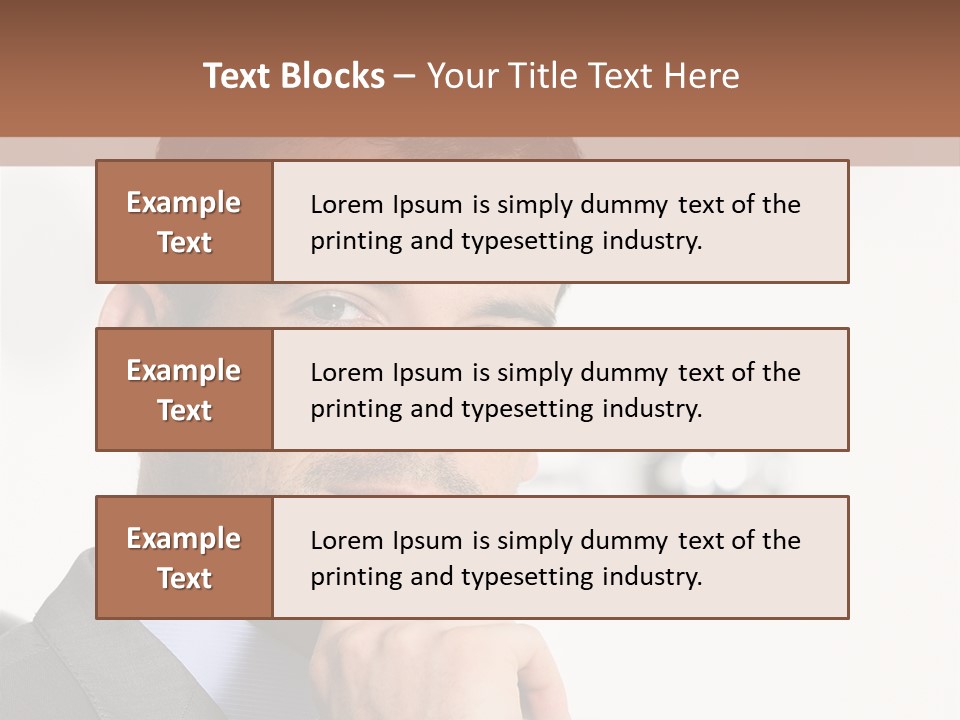 Guy Corporate Standing PowerPoint Template