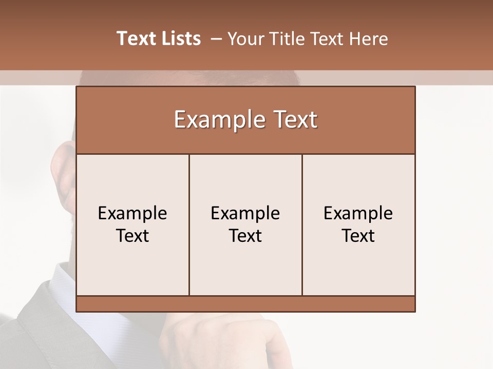 Guy Corporate Standing PowerPoint Template