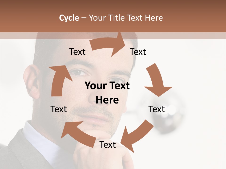 Guy Corporate Standing PowerPoint Template