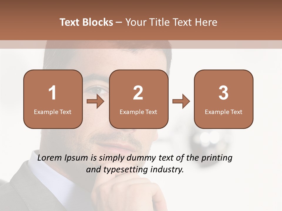 Guy Corporate Standing PowerPoint Template