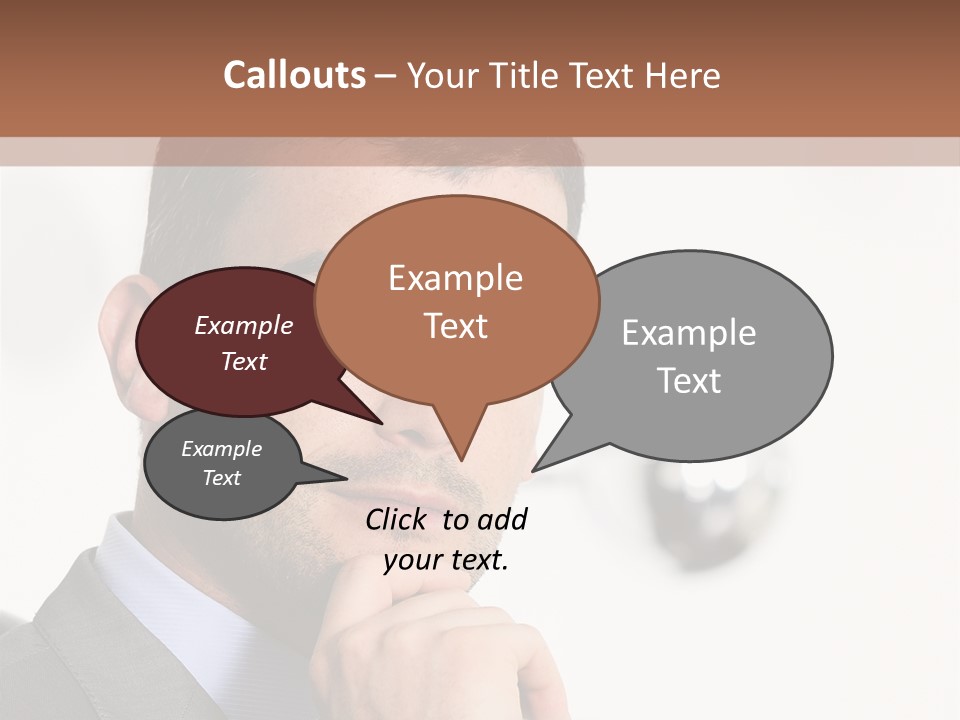 Guy Corporate Standing PowerPoint Template