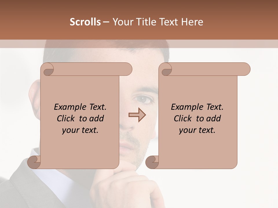 Guy Corporate Standing PowerPoint Template