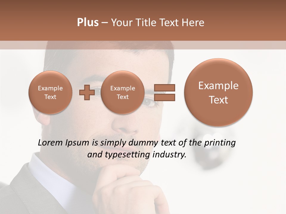 Guy Corporate Standing PowerPoint Template