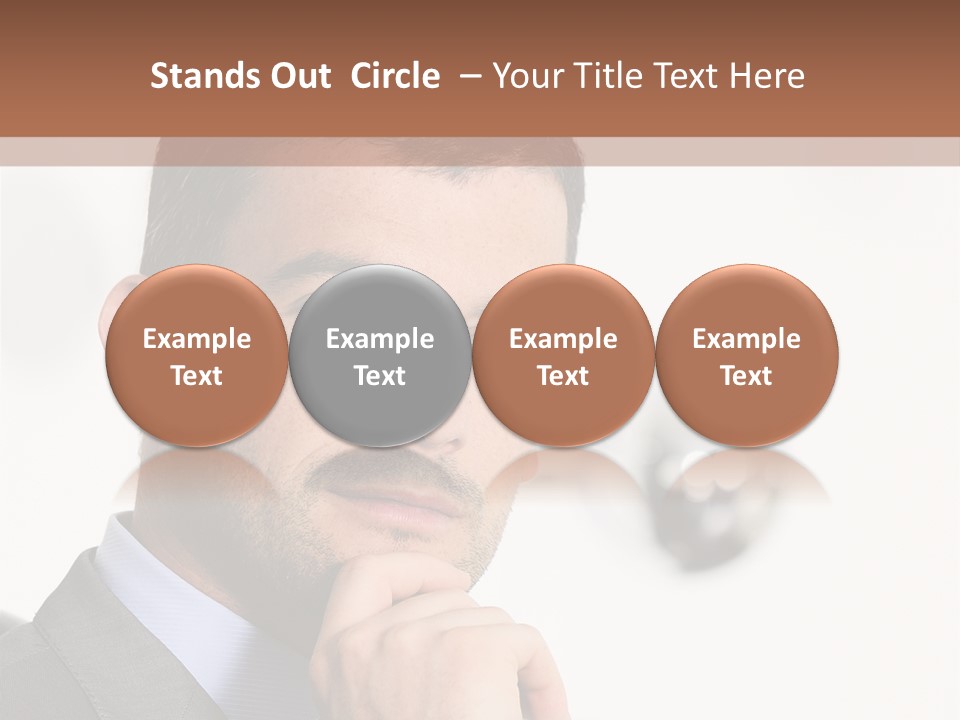 Guy Corporate Standing PowerPoint Template