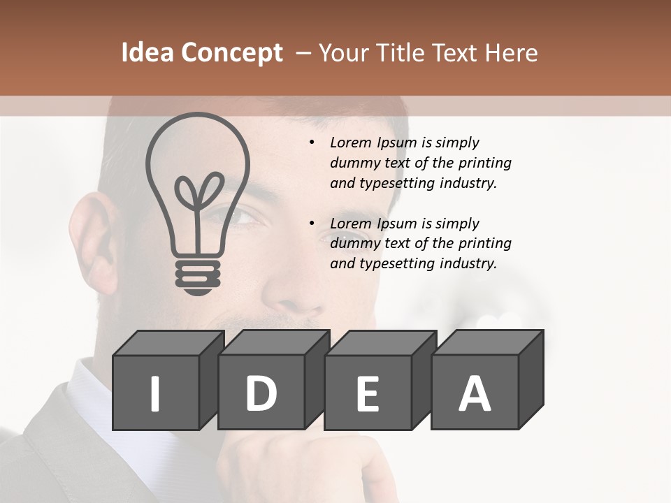 Guy Corporate Standing PowerPoint Template