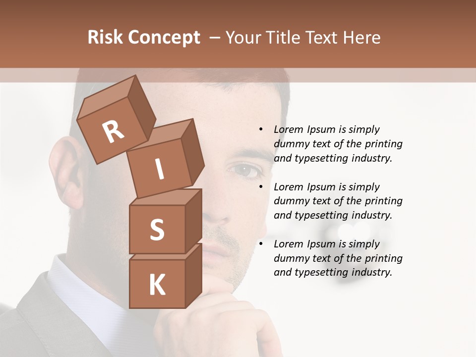 Guy Corporate Standing PowerPoint Template