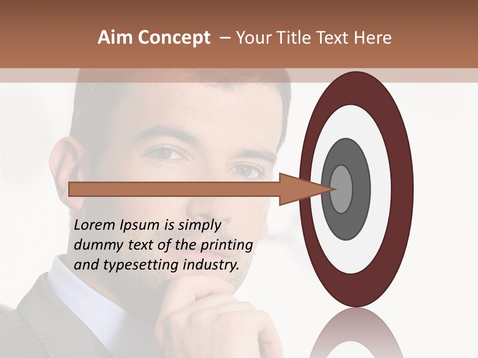 Guy Corporate Standing PowerPoint Template