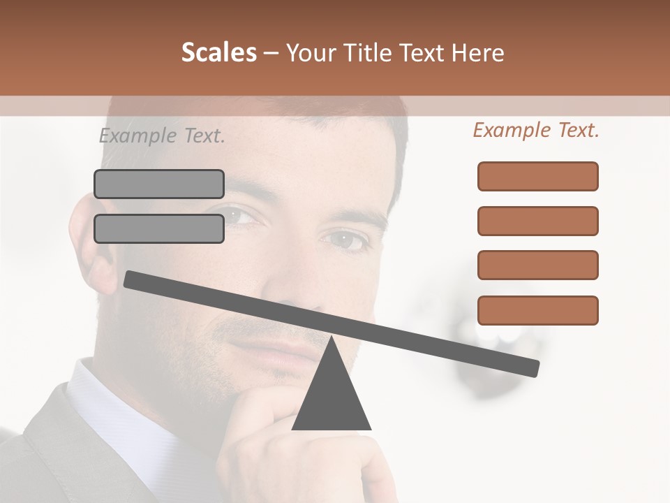 Guy Corporate Standing PowerPoint Template