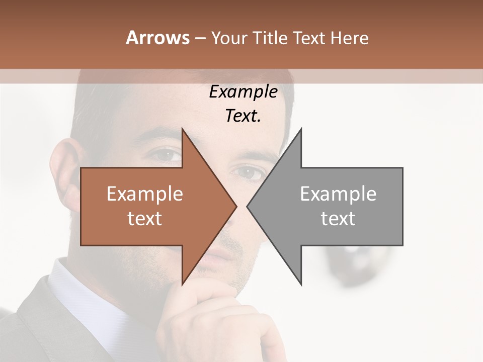 Guy Corporate Standing PowerPoint Template