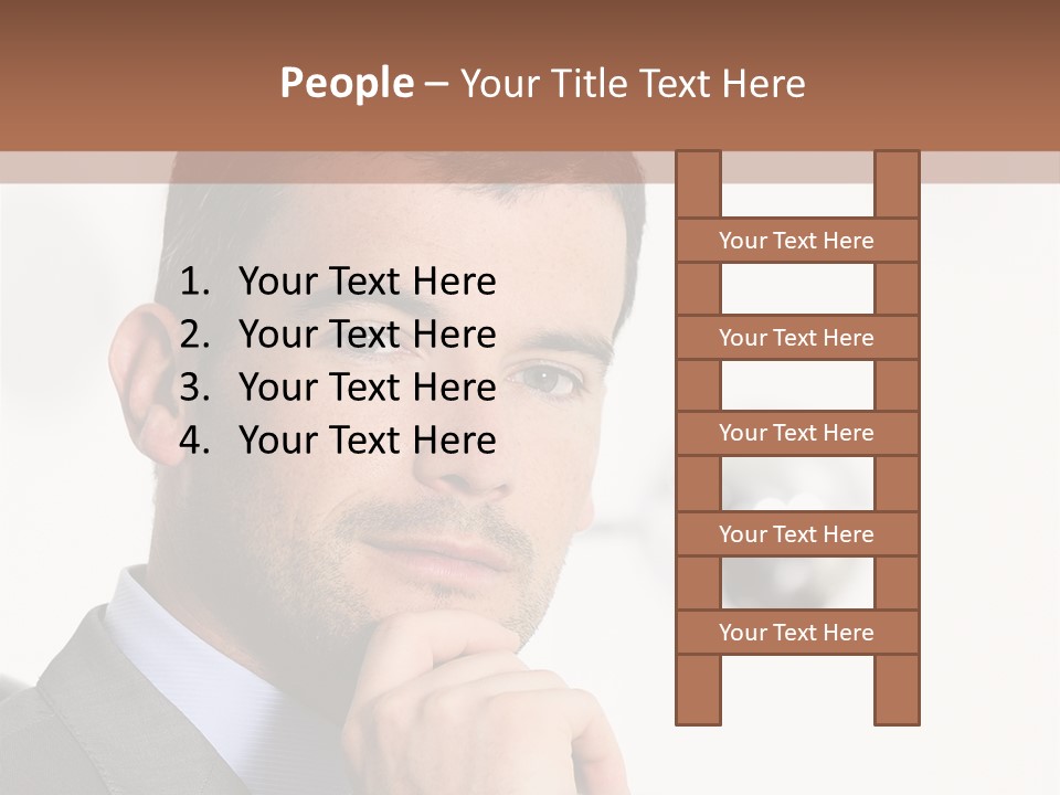 Guy Corporate Standing PowerPoint Template