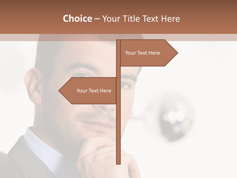 Guy Corporate Standing PowerPoint Template