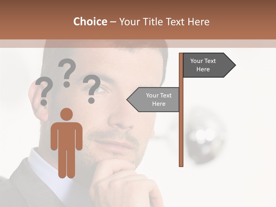Guy Corporate Standing PowerPoint Template
