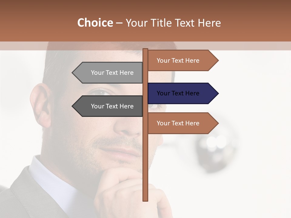 Guy Corporate Standing PowerPoint Template