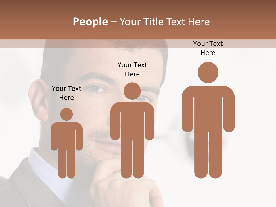 Guy Corporate Standing PowerPoint Template