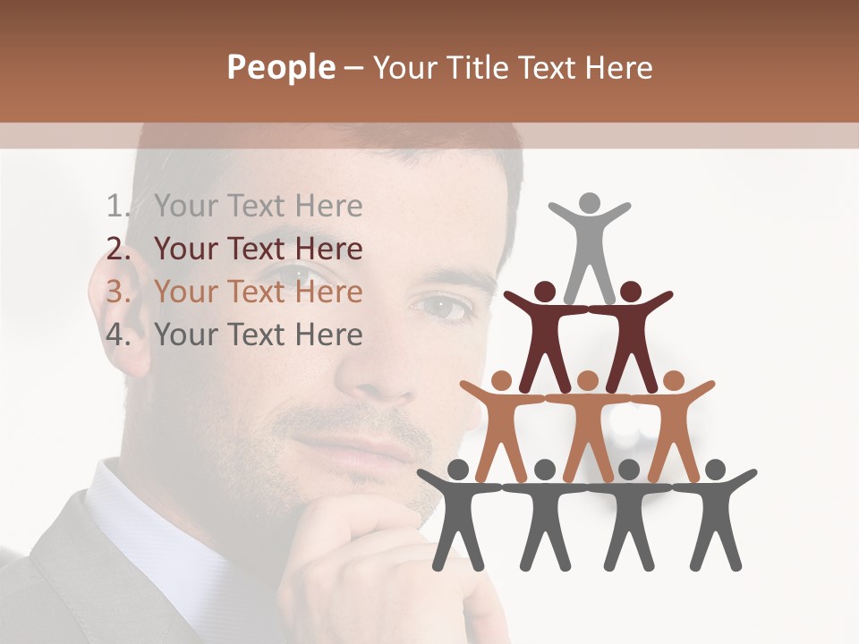 Guy Corporate Standing PowerPoint Template