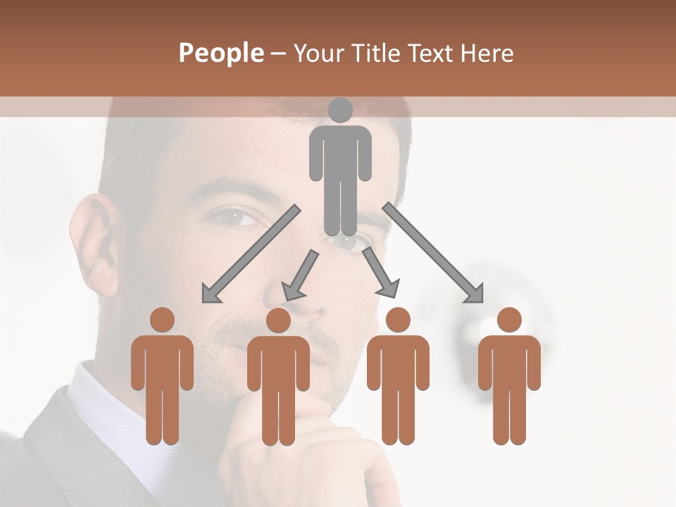 Guy Corporate Standing PowerPoint Template