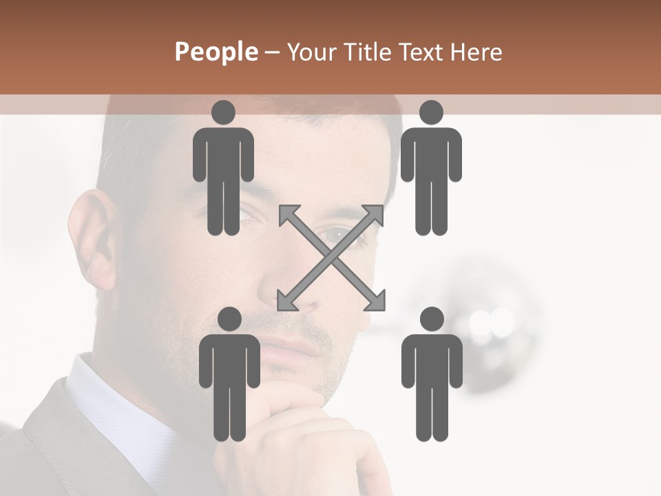 Guy Corporate Standing PowerPoint Template