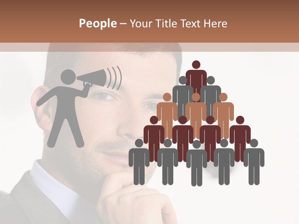 Guy Corporate Standing PowerPoint Template