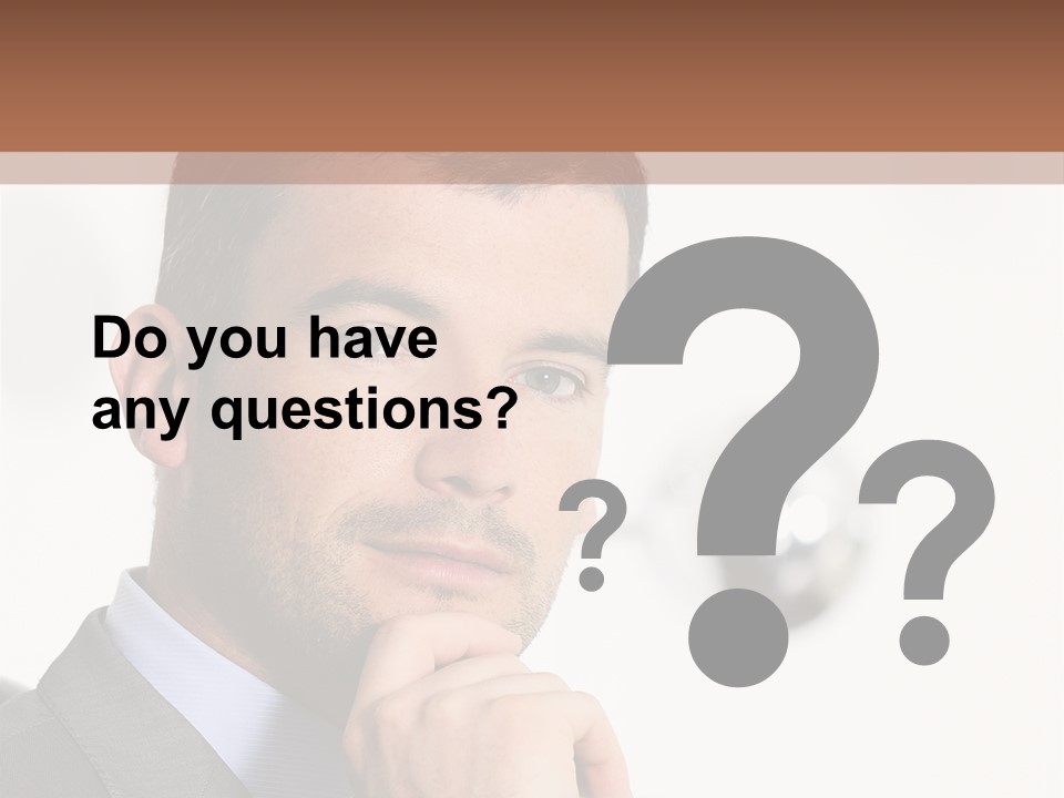 Guy Corporate Standing PowerPoint Template