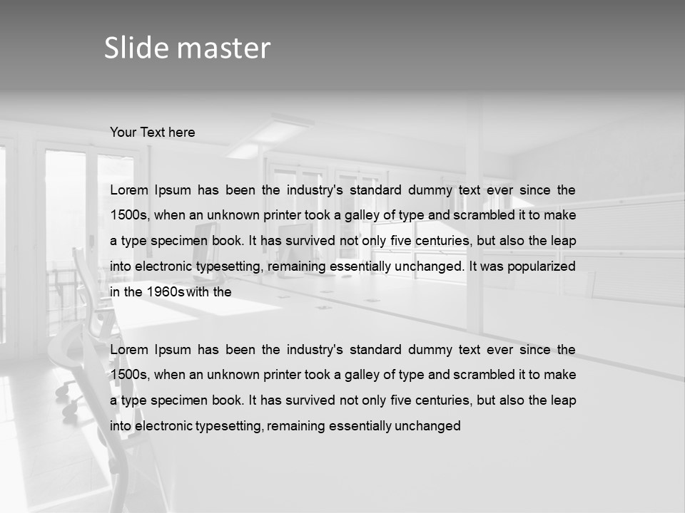 Office Furniture Office Apartment PowerPoint Template