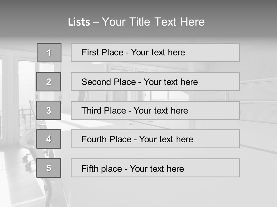 Office Furniture Office Apartment PowerPoint Template