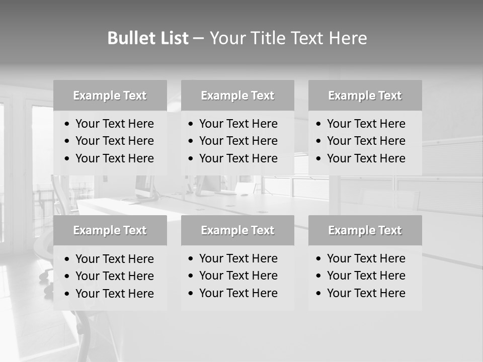 Office Furniture Office Apartment PowerPoint Template