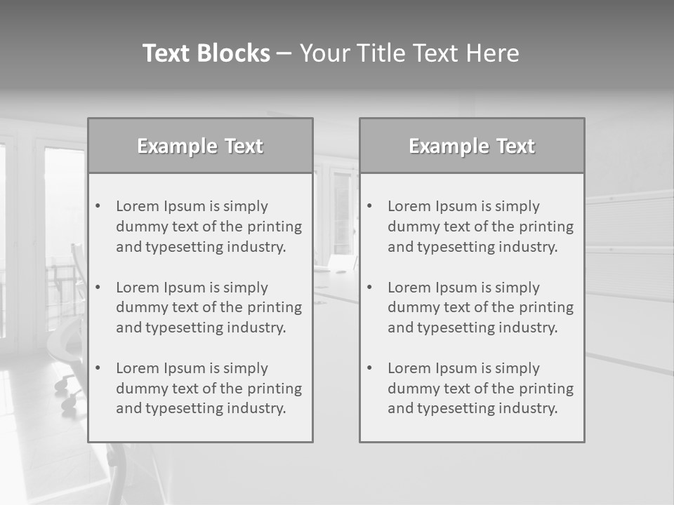 Office Furniture Office Apartment PowerPoint Template