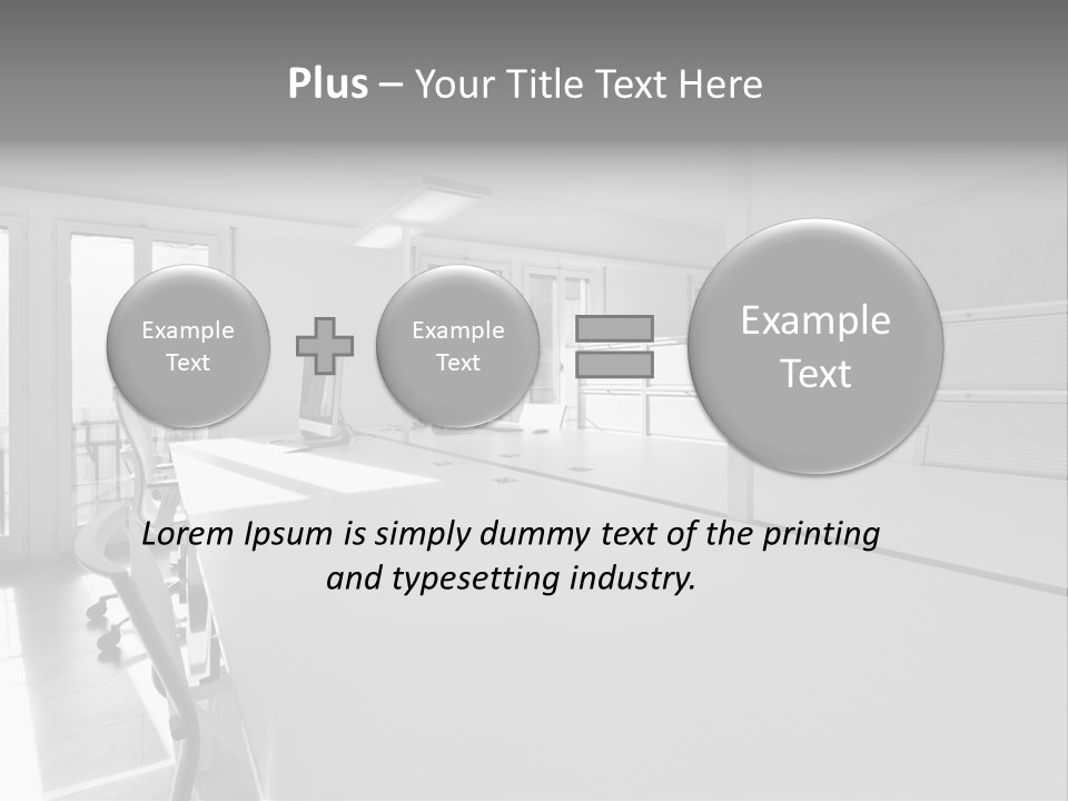 Office Furniture Office Apartment PowerPoint Template