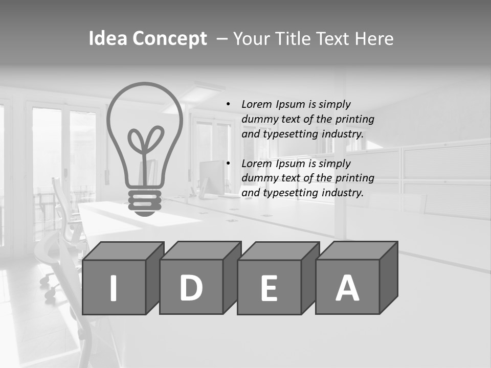 Office Furniture Office Apartment PowerPoint Template
