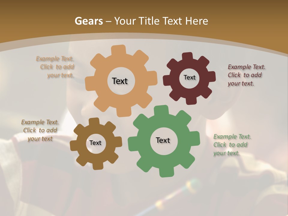 Teaching Knowledge Seated PowerPoint Template
