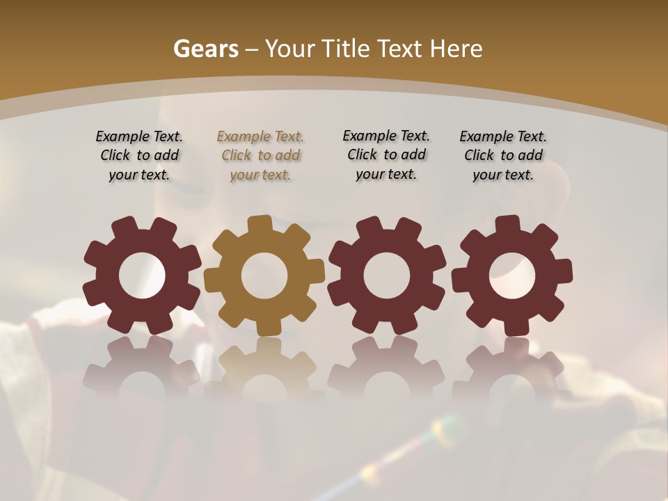 Teaching Knowledge Seated PowerPoint Template