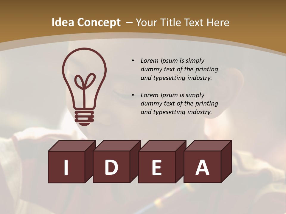 Teaching Knowledge Seated PowerPoint Template