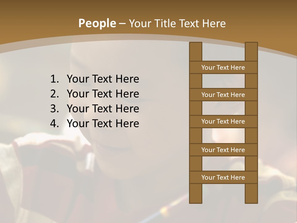 Teaching Knowledge Seated PowerPoint Template