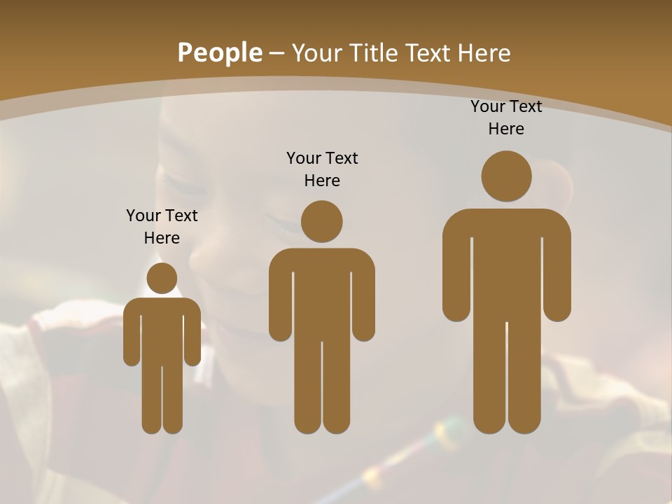 Teaching Knowledge Seated PowerPoint Template