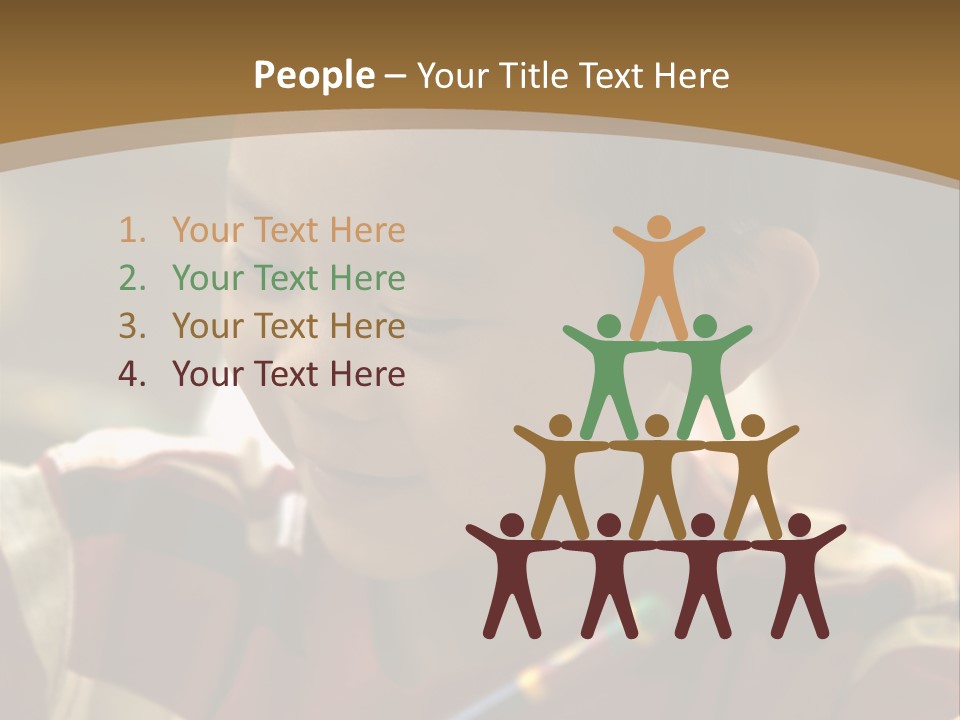 Teaching Knowledge Seated PowerPoint Template