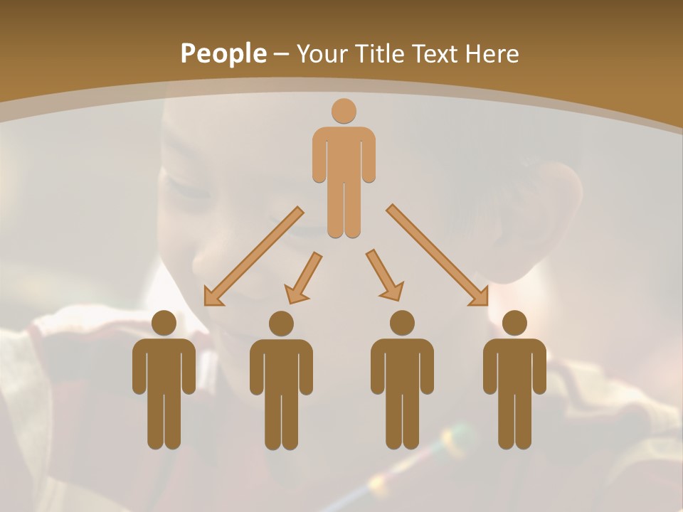 Teaching Knowledge Seated PowerPoint Template