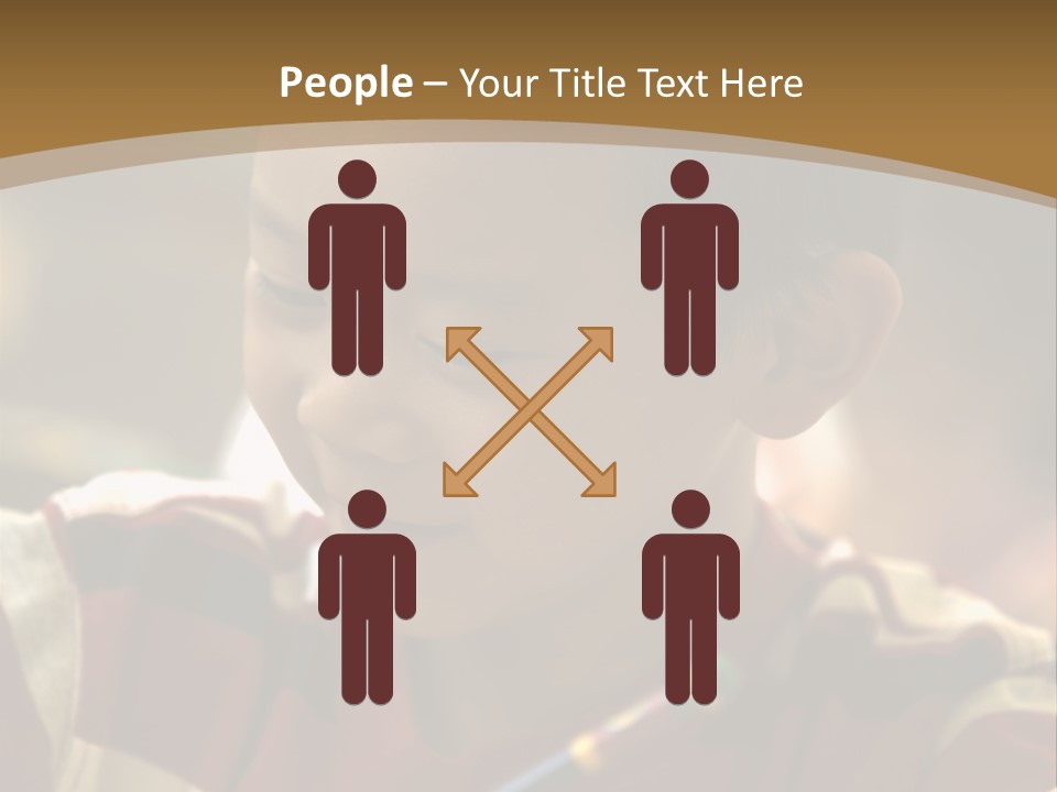 Teaching Knowledge Seated PowerPoint Template