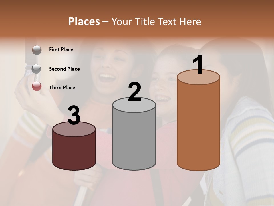 Standing Satisfaction Korean Ethnicity PowerPoint Template