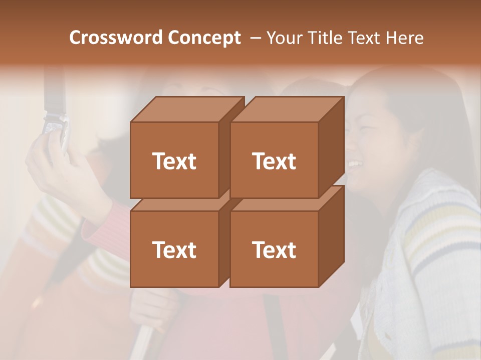 Standing Satisfaction Korean Ethnicity PowerPoint Template