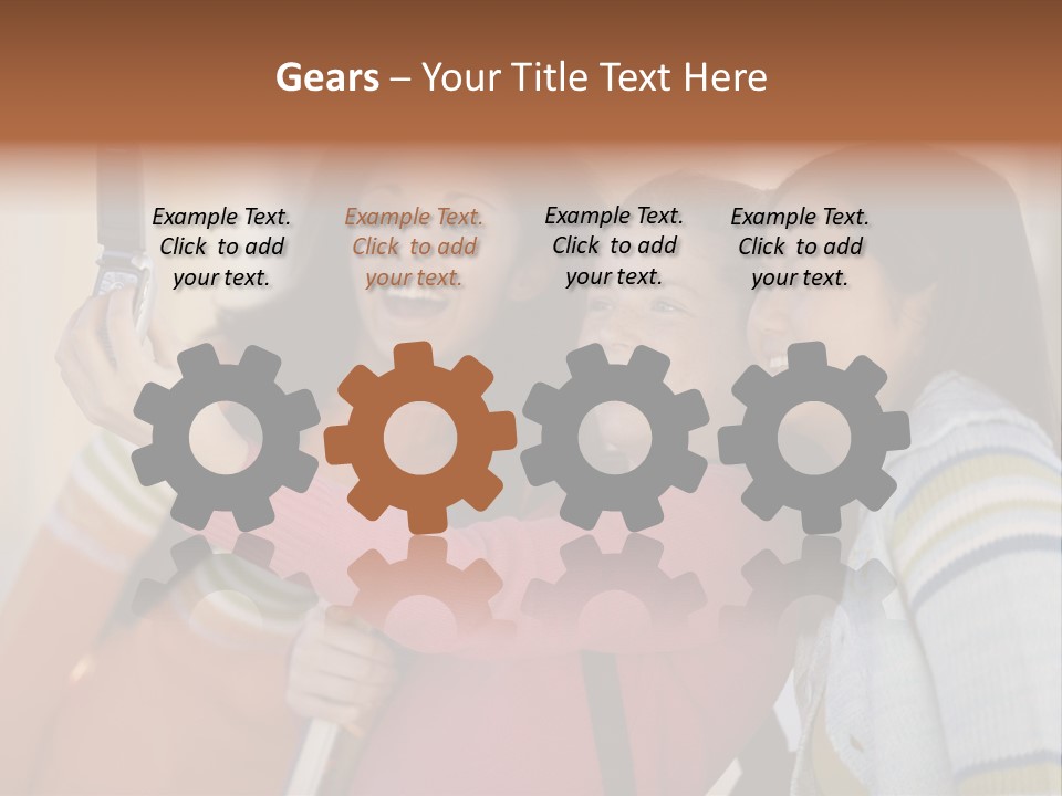 Standing Satisfaction Korean Ethnicity PowerPoint Template