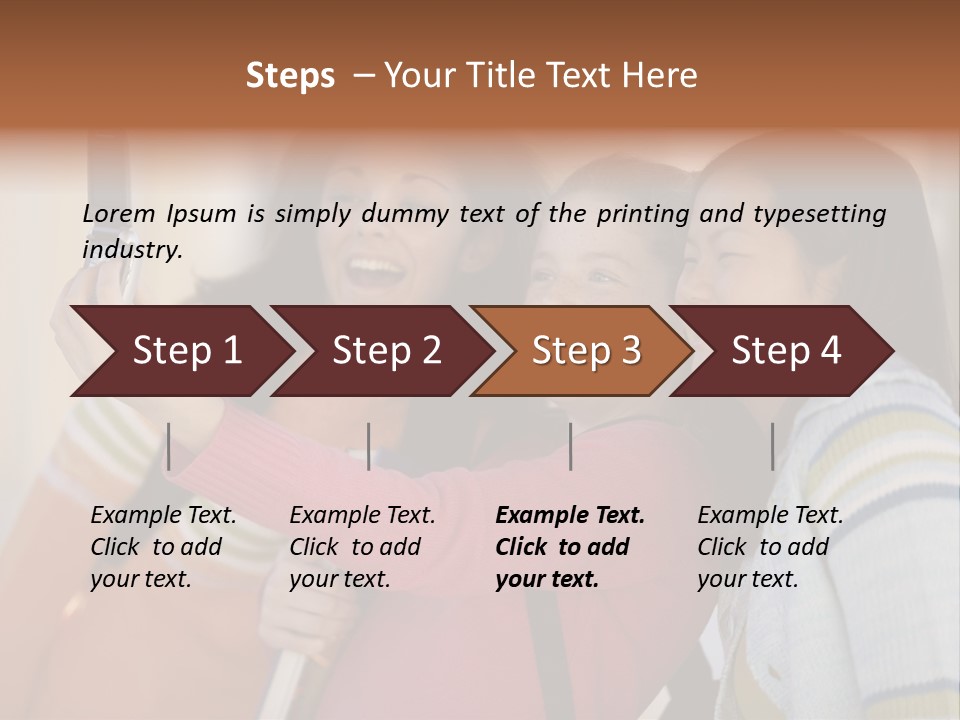 Standing Satisfaction Korean Ethnicity PowerPoint Template