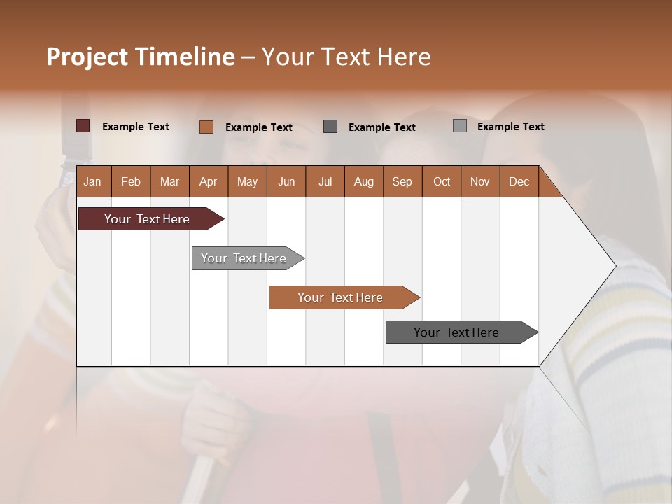 Standing Satisfaction Korean Ethnicity PowerPoint Template