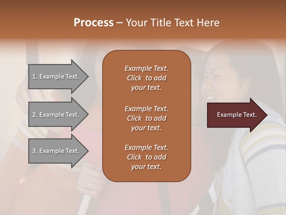 Standing Satisfaction Korean Ethnicity PowerPoint Template