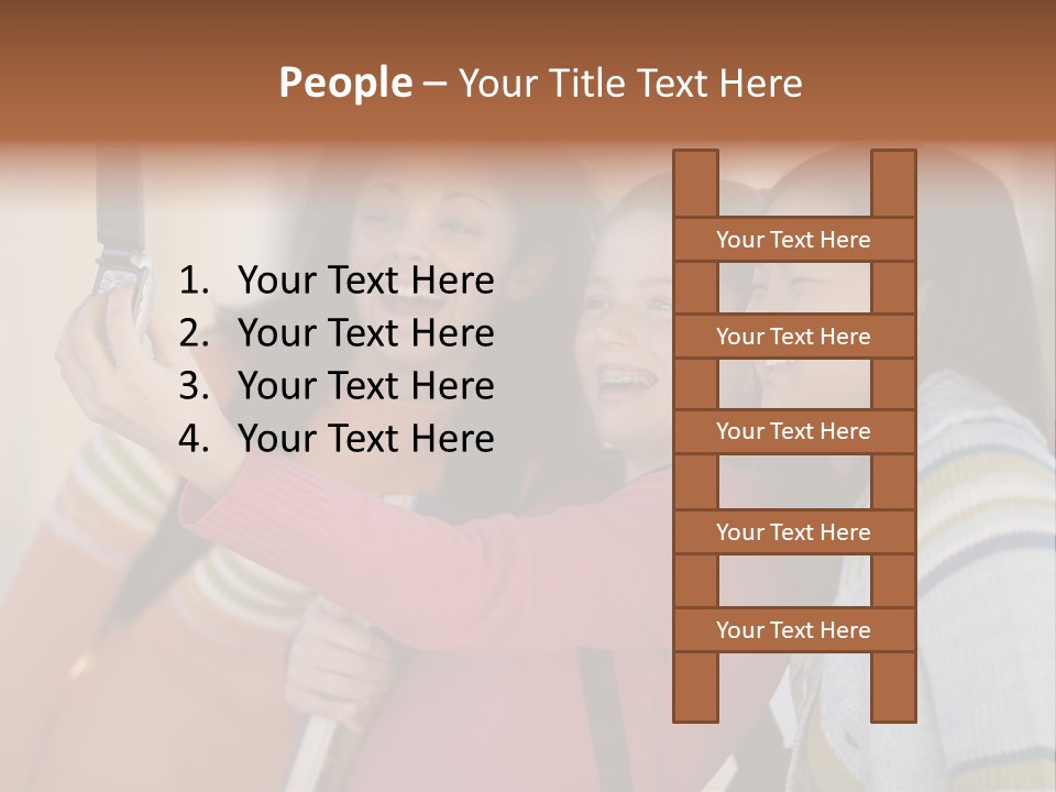 Standing Satisfaction Korean Ethnicity PowerPoint Template