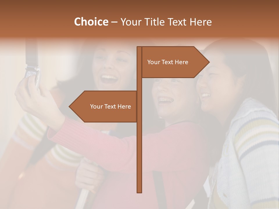 Standing Satisfaction Korean Ethnicity PowerPoint Template